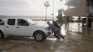 This January’s "king tide," an extreme high tide that’s natural, caused flooding in Imperial Beach, California.