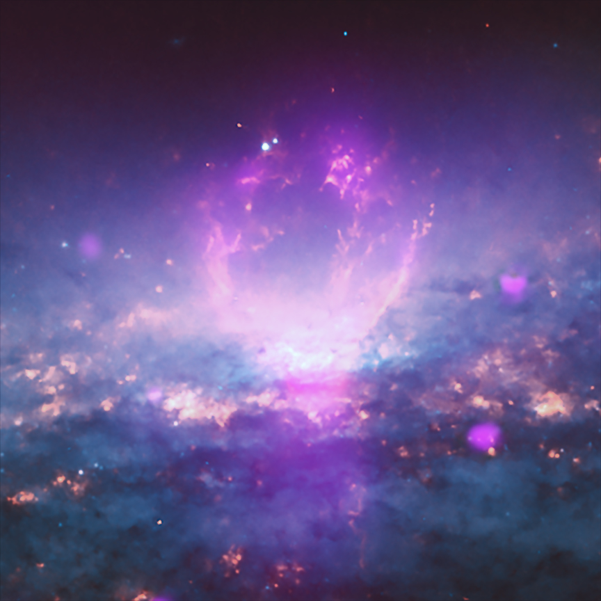 ​Optical and x-ray images of the superbubbles at NGC 3079