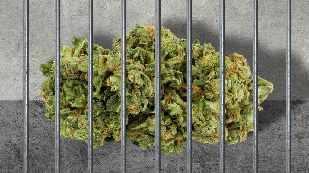 Weed behind bars