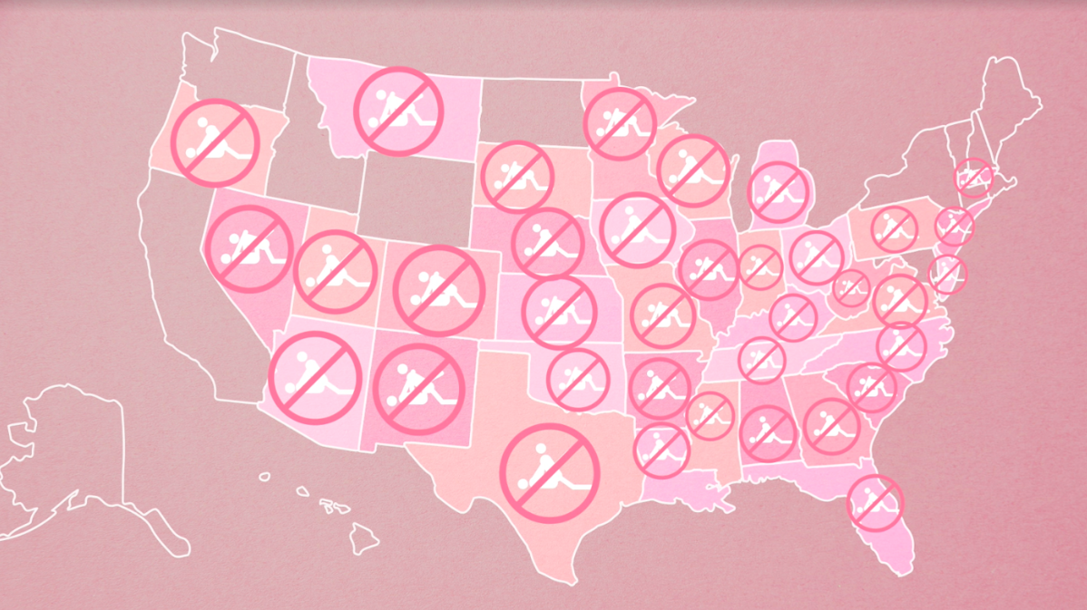 Chart of abstinence only education states in the US