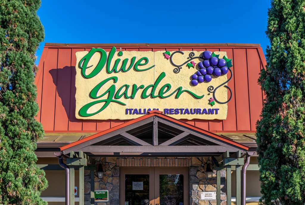 fachada de restaurante Olive Garden