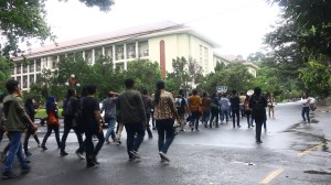 Aksi mahasiswa UGM mendukung korban pelecehan seksual Agni