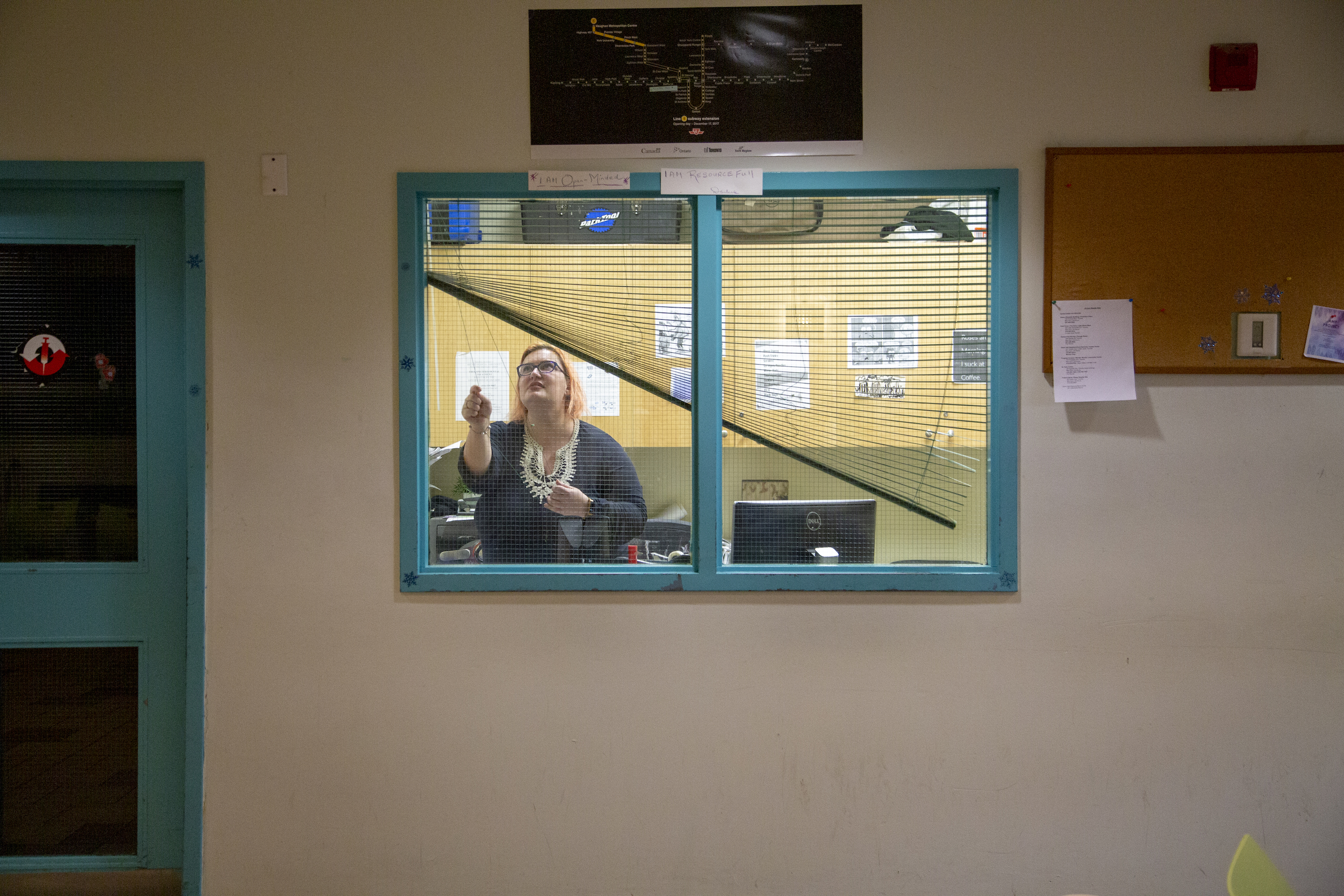 Sanda Kazazic at St. Stephen's drop-in in Toronto. Photo by Carlos Osorio.