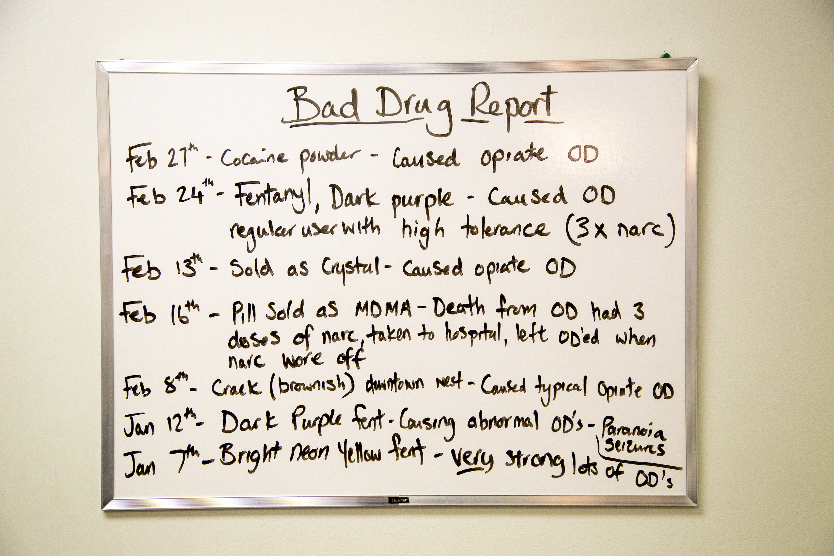 Bad Drug Report at St. Stephen's