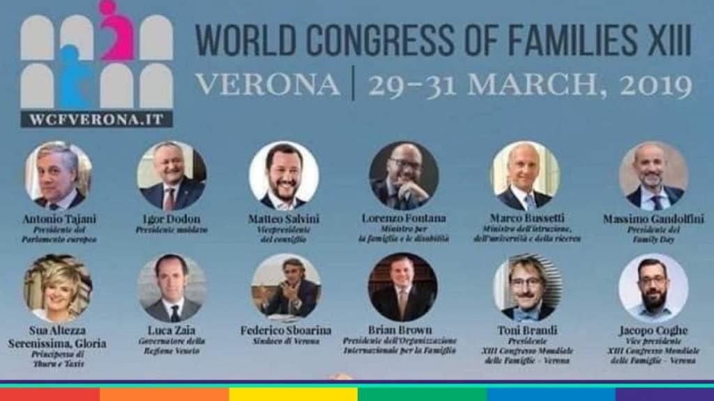 Il Congresso mondiale delle famiglie a Verona è una vergogna per tutti