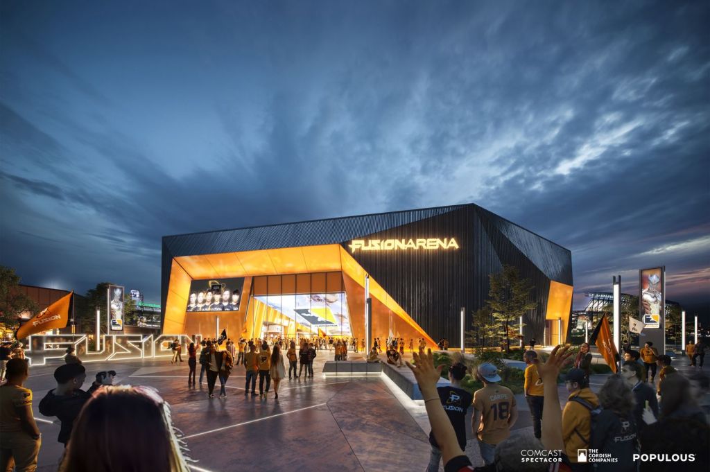 Promoters imagine Philadelphia's new esports stadium. Image: Comcast