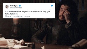 A meme from 'Game of Thrones' season eight episode one