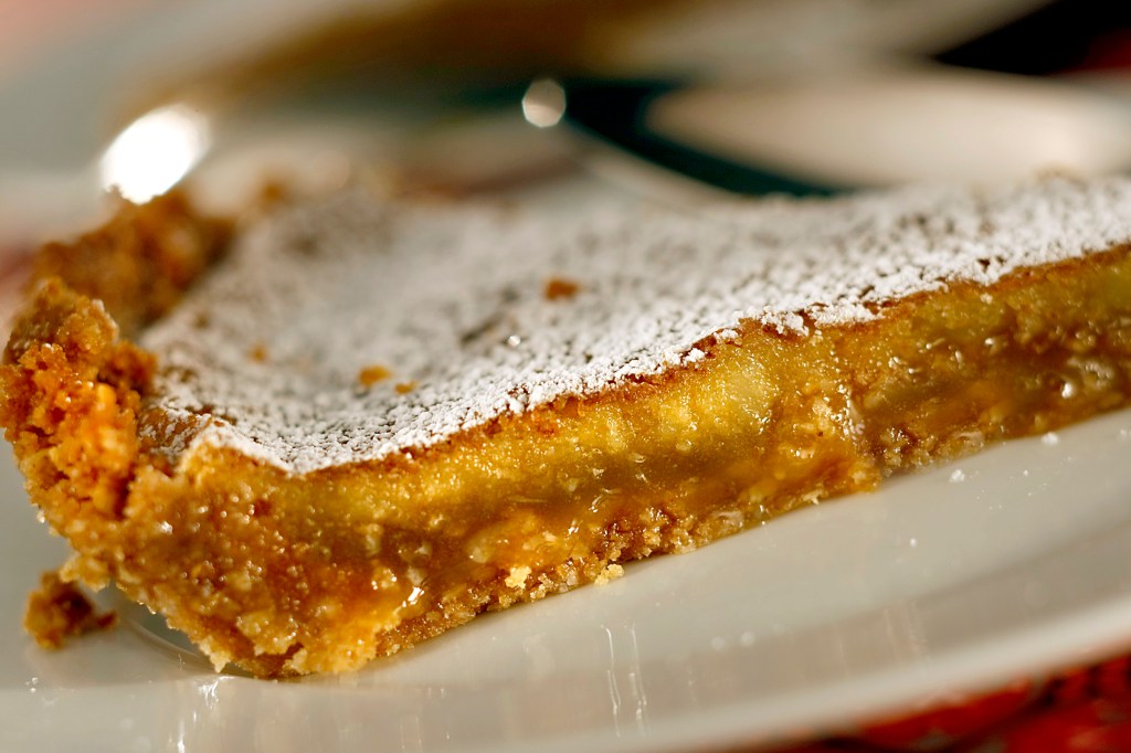 a slice of crack pie from milk bar