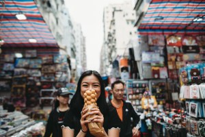 fotografie cu strazile din Hong Kong