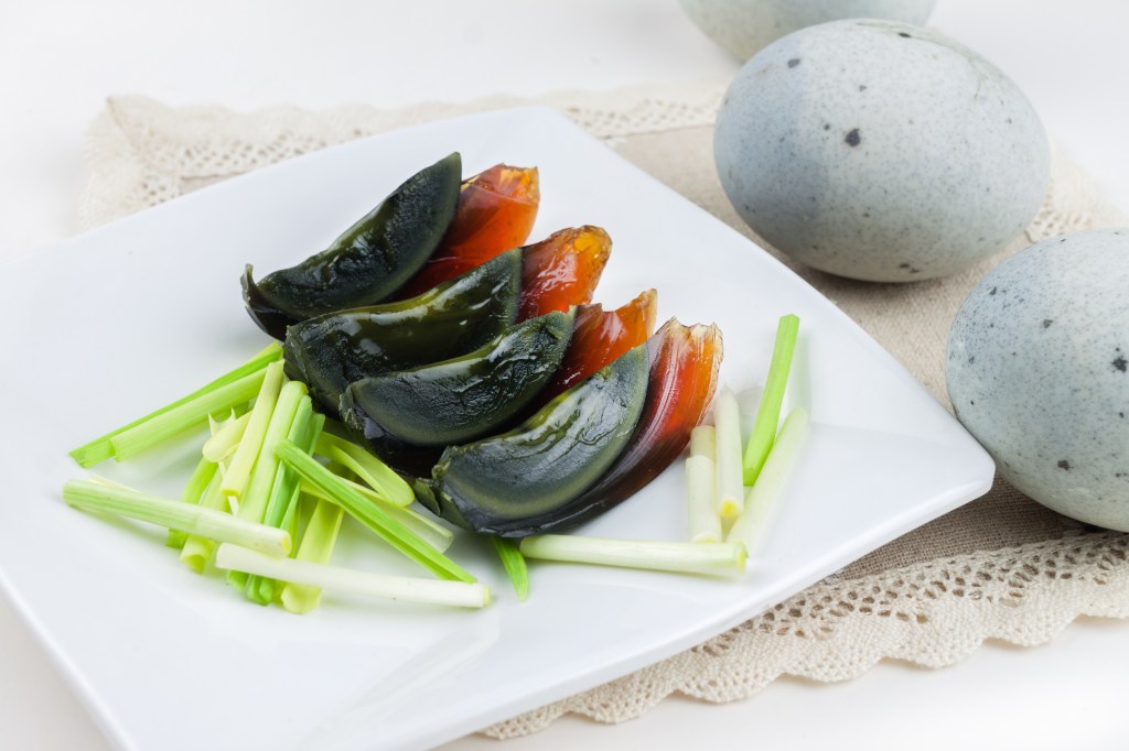 Chinese thousand year century eggs