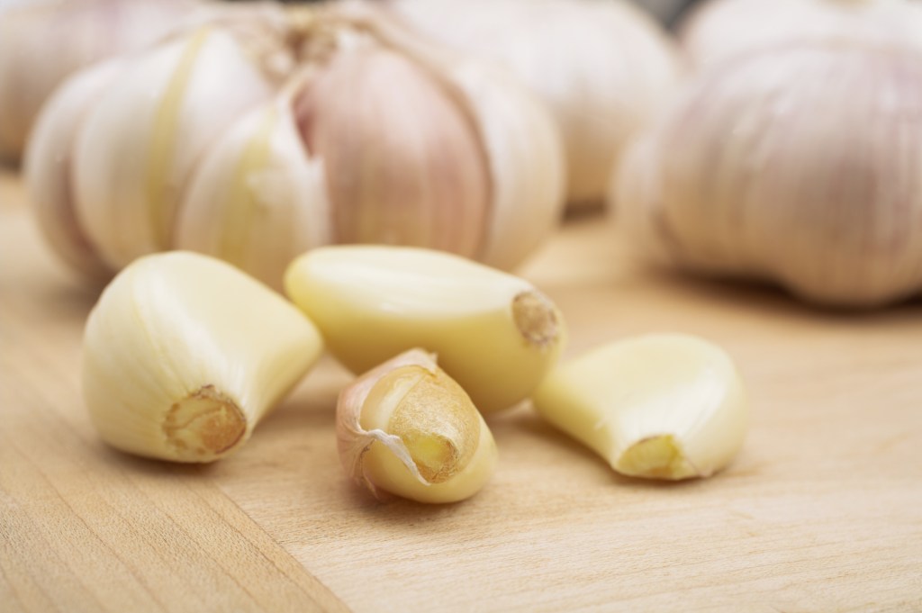 cloves of garlic peeled