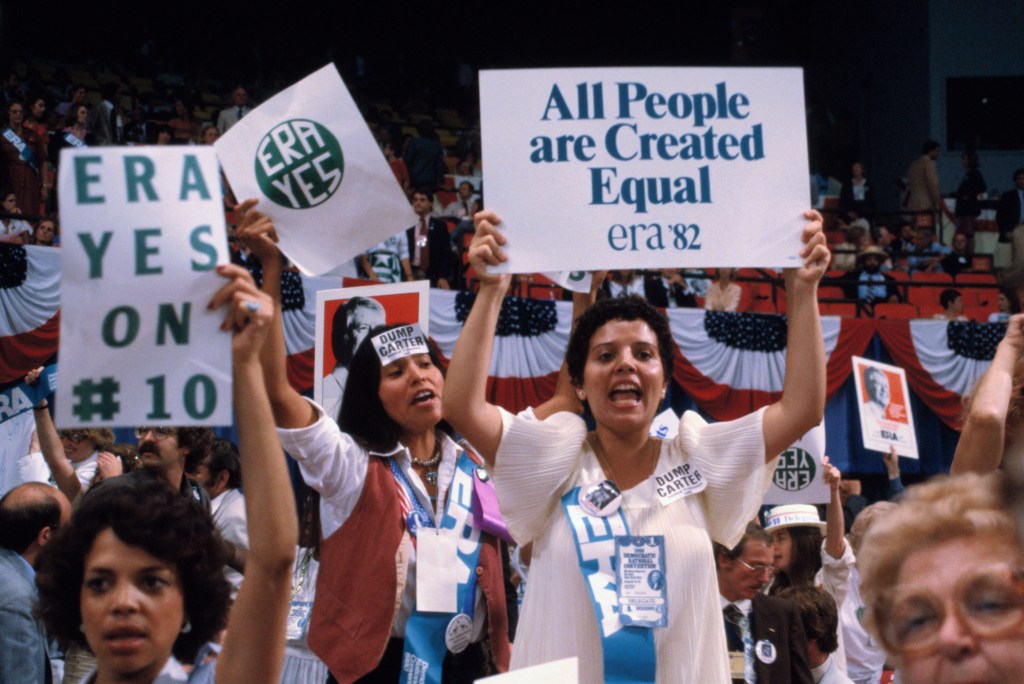 a 1980 Rally Supporting Equal Rights Amendment