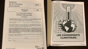 Des élèves du secondaire en colère contre leur examen sur les changements climatiques