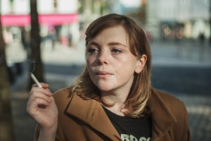 woman smoking ireland