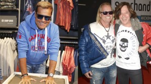 Dieter Bohlen (links) trägt Camp David, und zwei Fanboys (rechts), die schamlos seinen Style kopieren