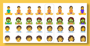 emojis de Google con fluidez de género