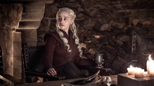 ​Image courtesy of HBO, Daenerys sitting at the banquet table in Winterfell