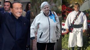 politicieni europarlamentare Silvio Berlusconi, Anne Widdecombe și Cristian Terhes