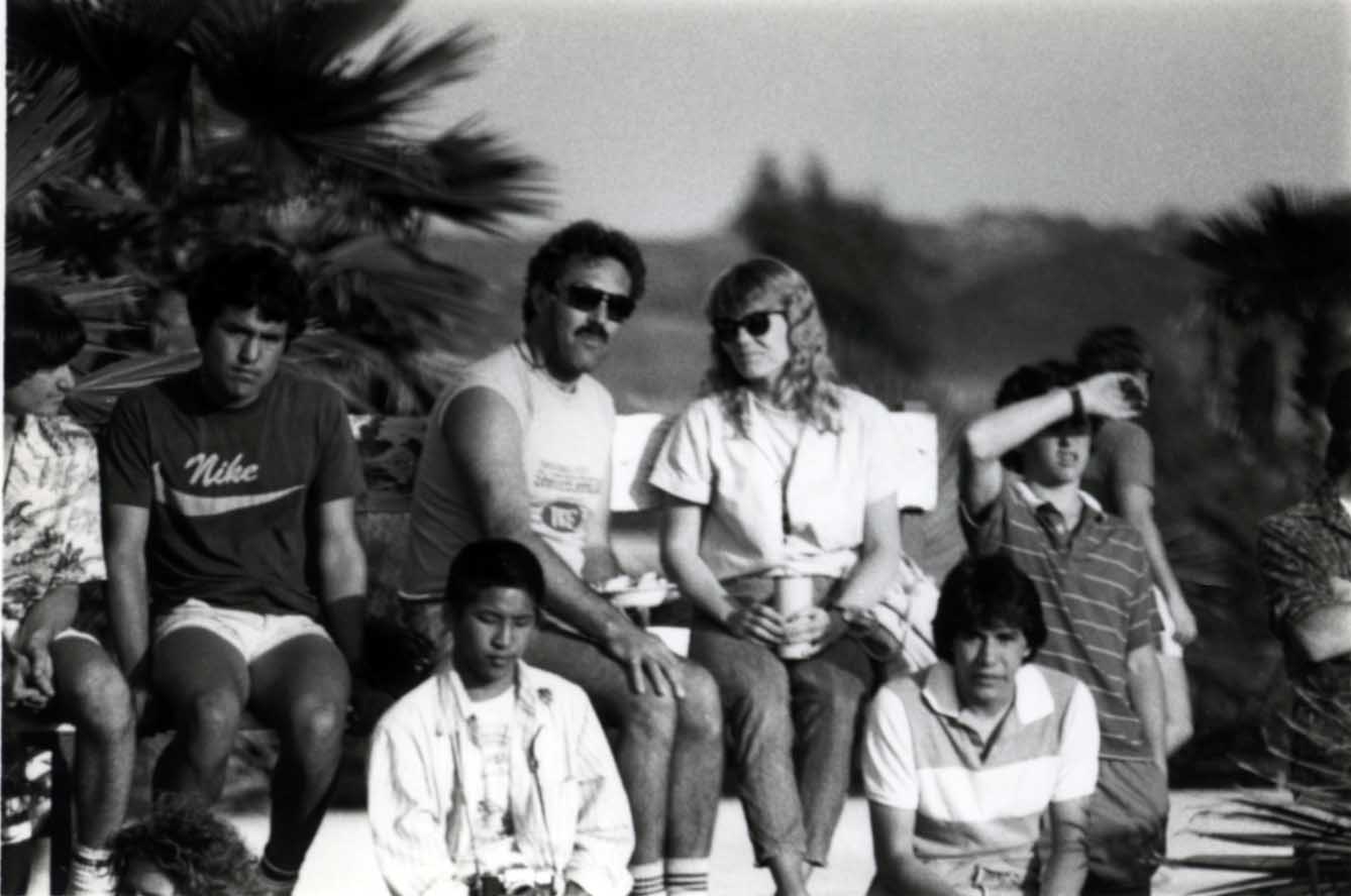 Larry Balma and Peggy Cozens at Del Mar Skate Ranch