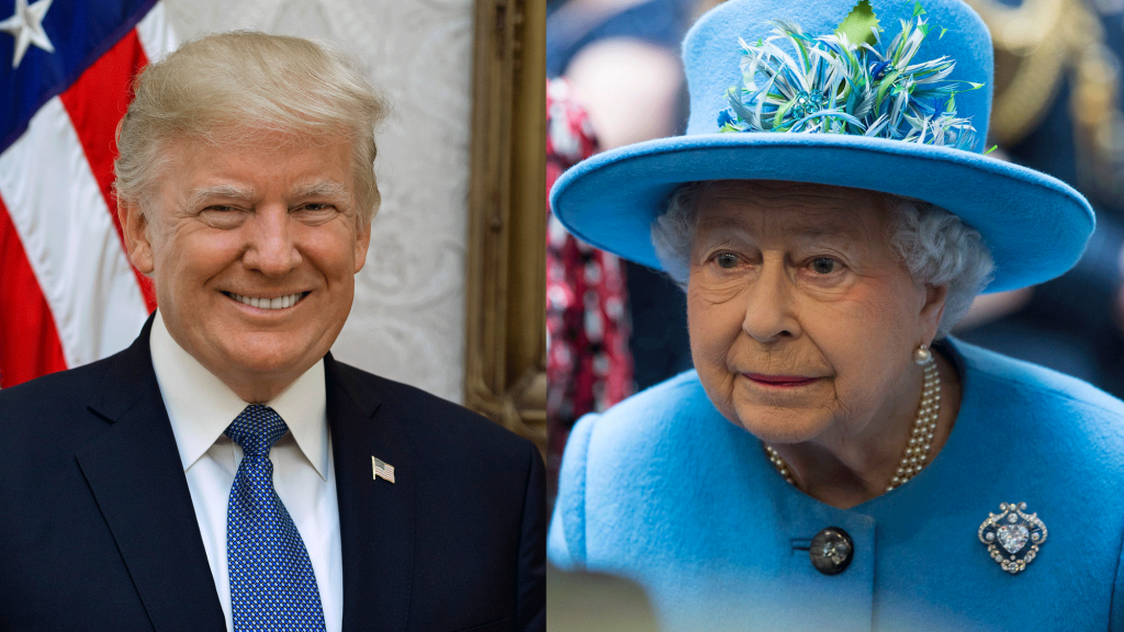 donald trump and the queen