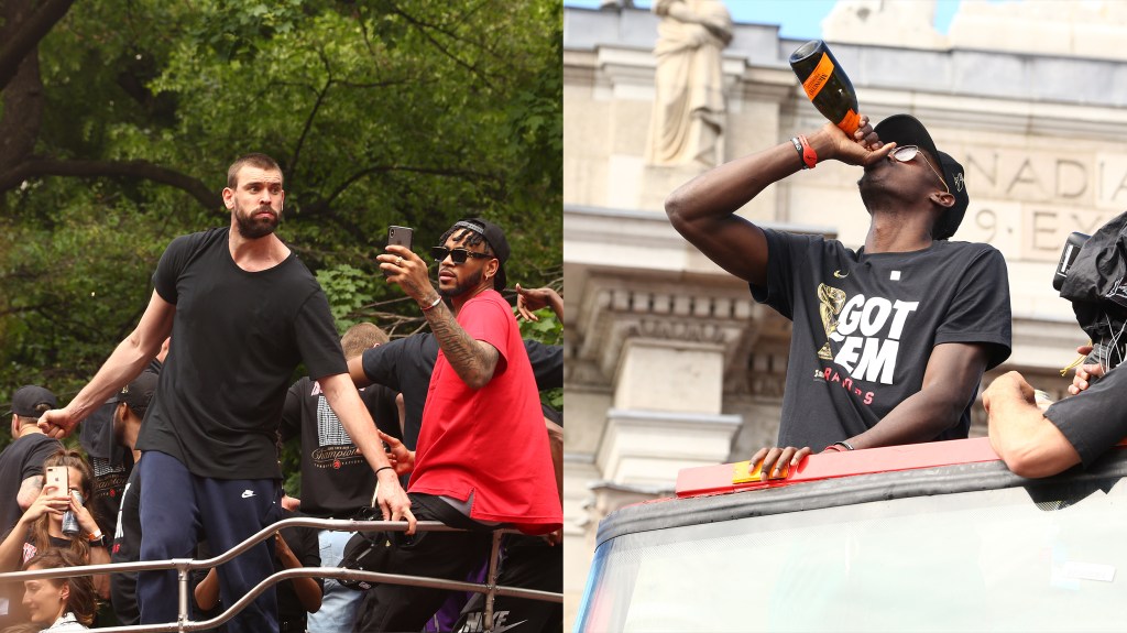 On Monday, the Toronto Raptors slowly made their way through millions of revelers as Canada’s largest and best city cut loose.