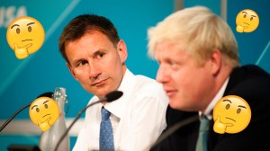 Jeremy Hunt and Boris Johnson