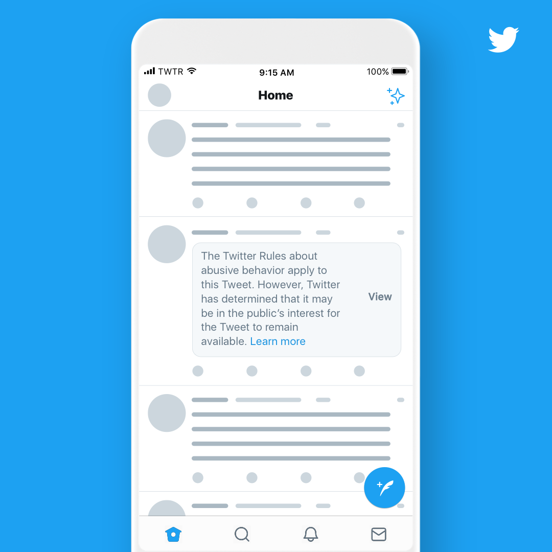 Twitter mockup