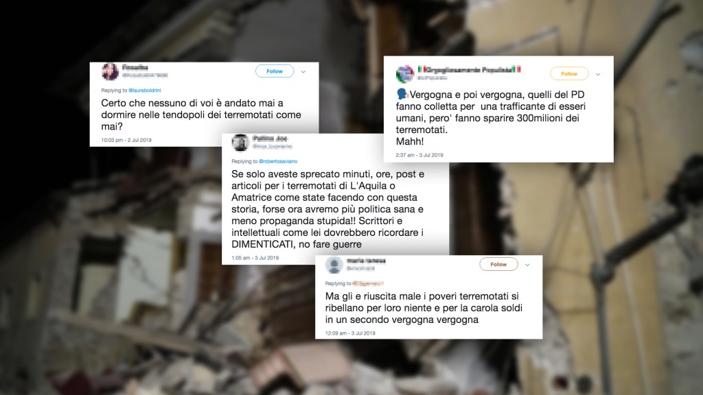 Ripetiamolo ancora insieme: paragonare terremotati e migranti è una grande stronzata