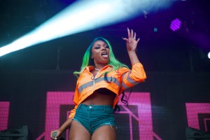 Rapper Megan Thee Stallion at Wireless Festival 2019