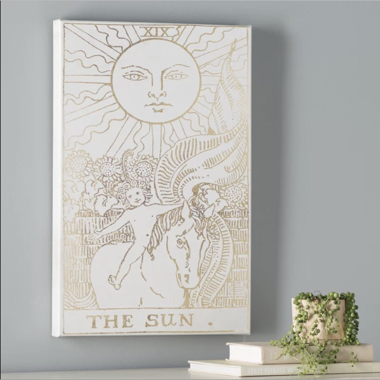 The Sun tarot graphic wall art