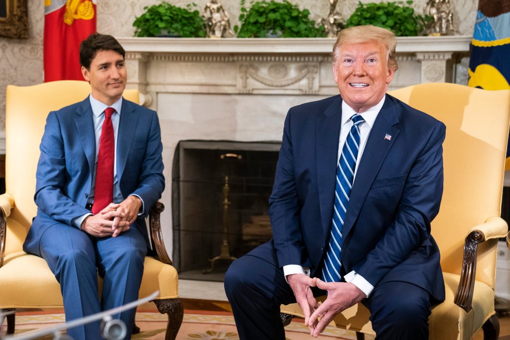 Justin Trudeau and Donald Trump