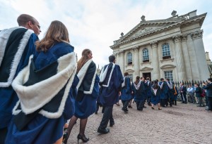 Students graduating at Cambridge University