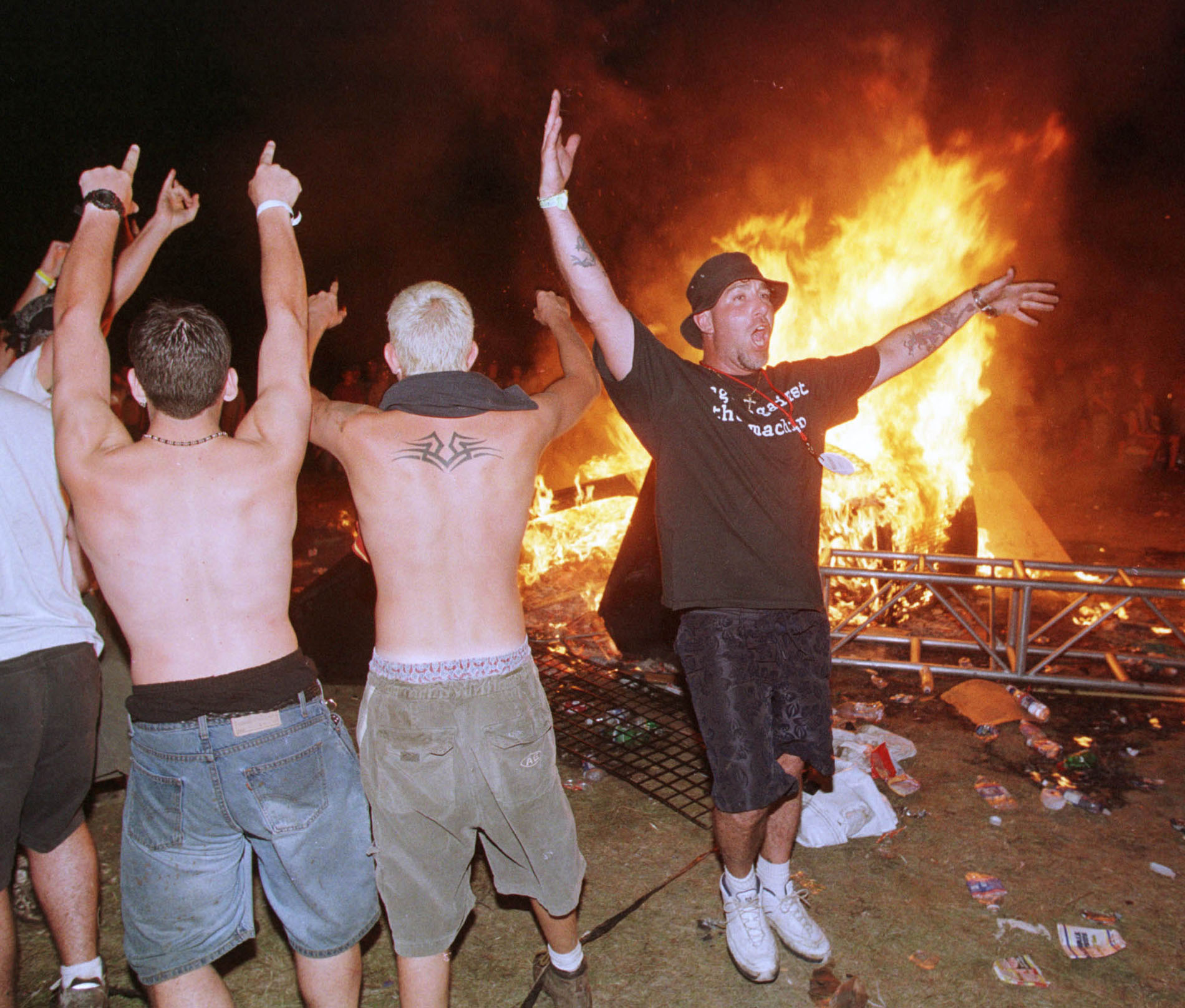 woodstock 99 fires