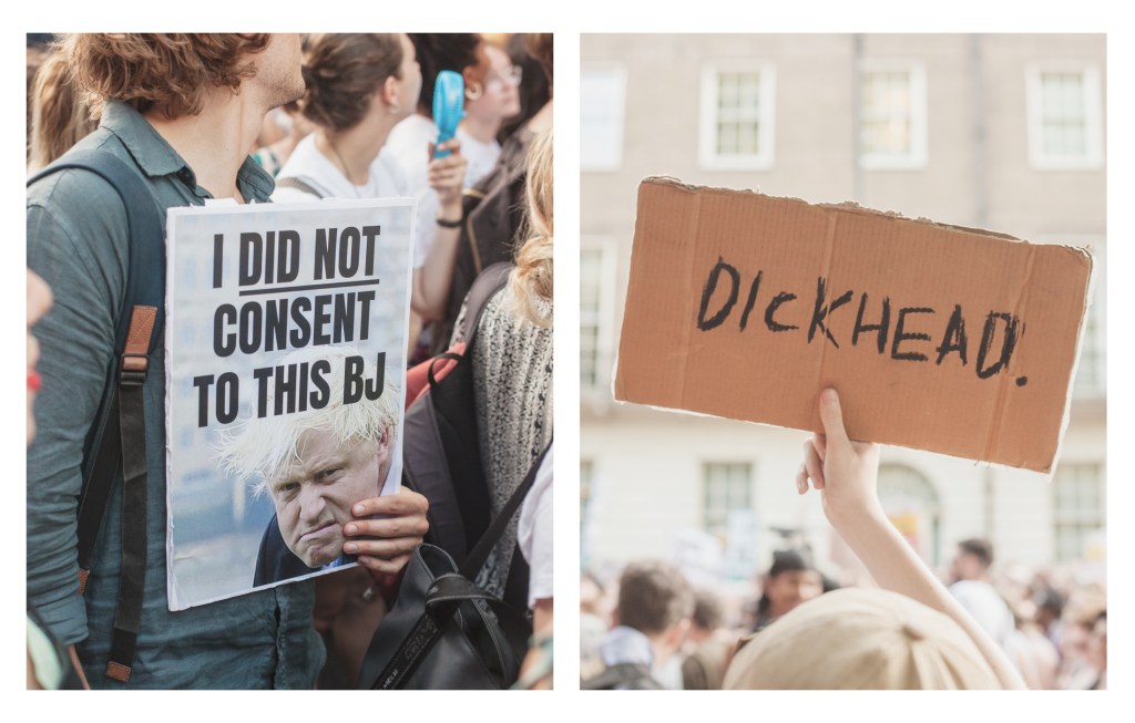 fuck boris protest