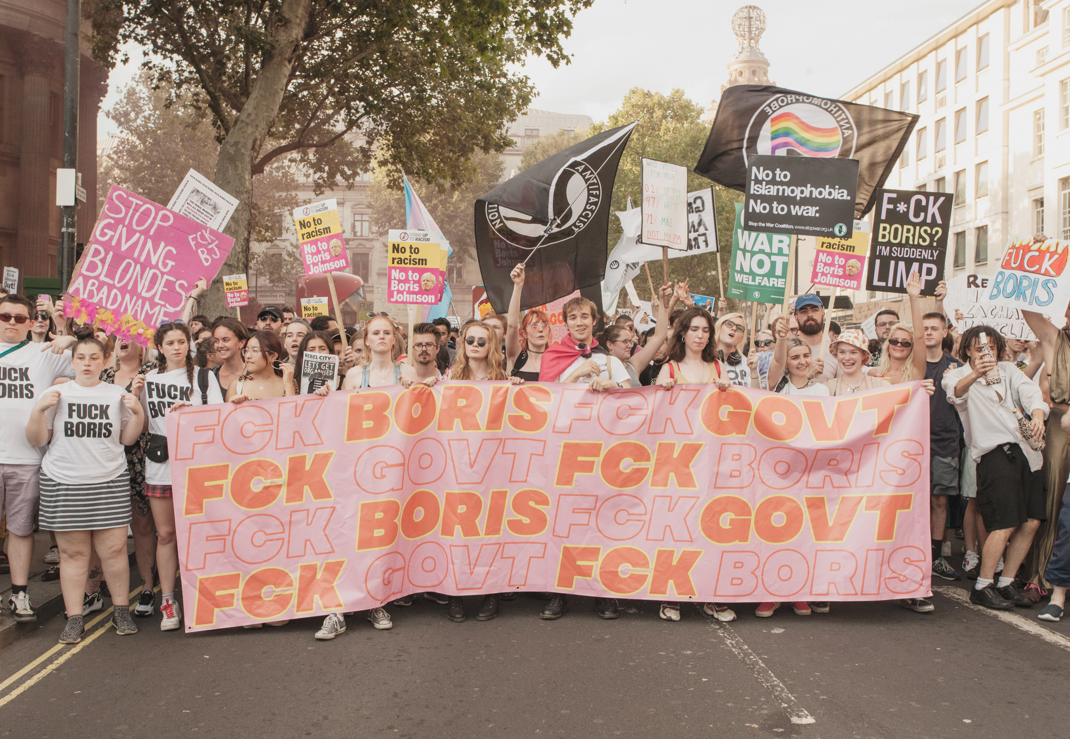 fuck boris protest