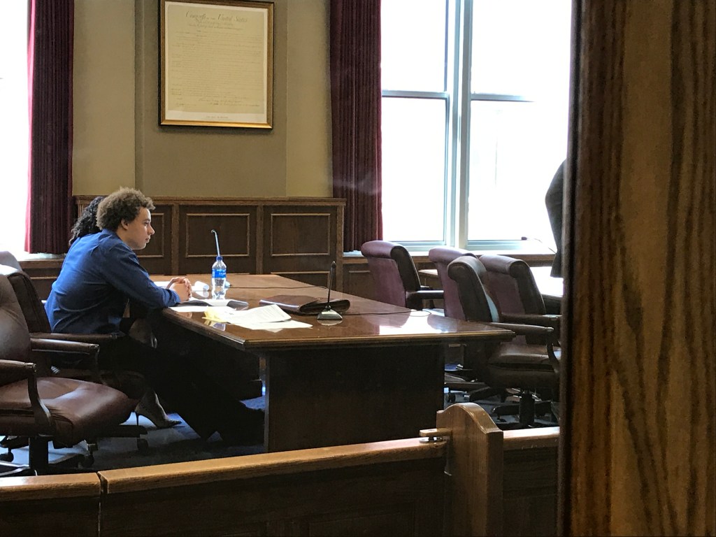 Marcus Hutchins in a Milwaukee court on Aug. 14, 2017.