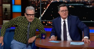 Jeff Goldblum on Late Show with Stephen Colbert