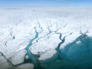 Hielo ártico que se derrite