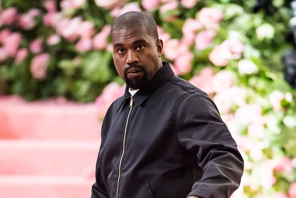 Kanye West is seen arriving to the 2019 Met Gala Celebrating Camp