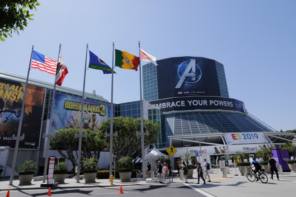 The exterior of the LACC during E3,operated by the ESA who just posted a ton of journalists' personal information.