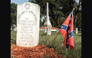 Graves of Confederate unknown soldiers from the Battle of Olustee in Lake City, Florida​.