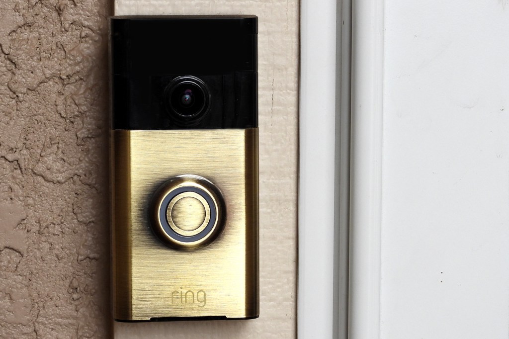 Ring doorbell camera.