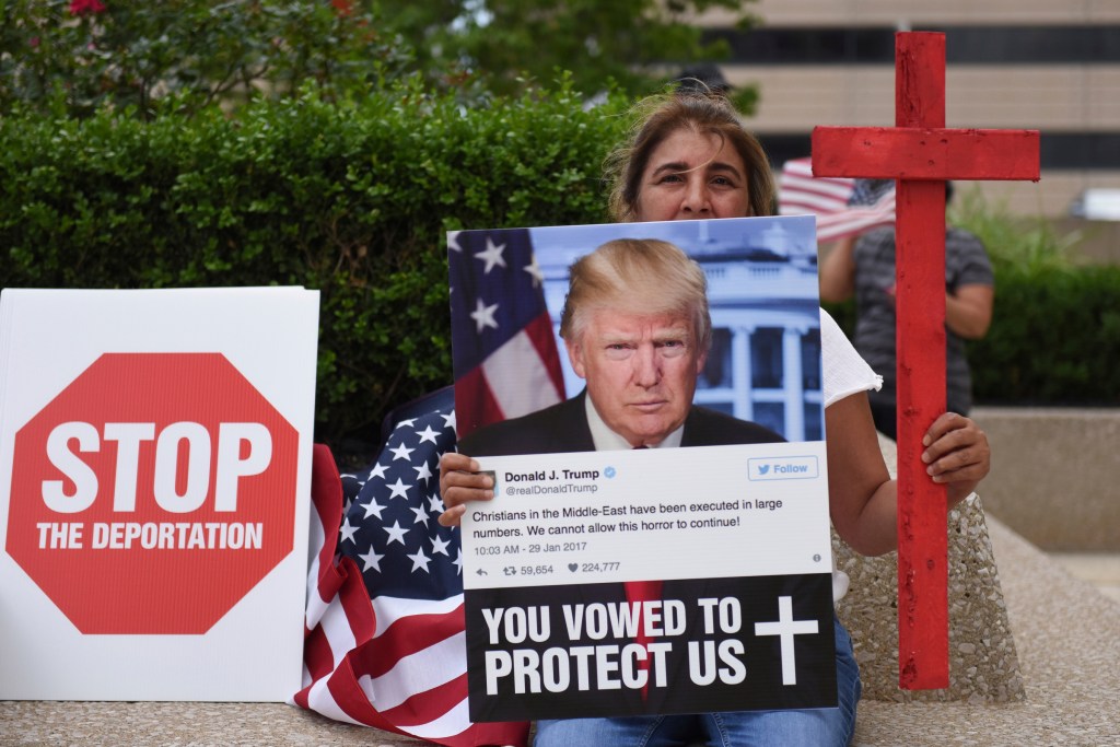 A family member was detained during Immigration and Customs Enforcement raids of primarily Chaldean immigrants and is facing deportation.