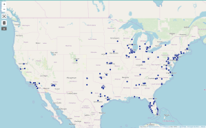 Map of all known Ring partnerships by Shreyas Gandlur​​.