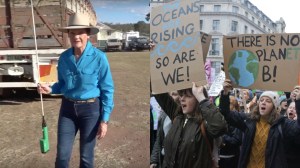 Pauline Hanson and climate protesters