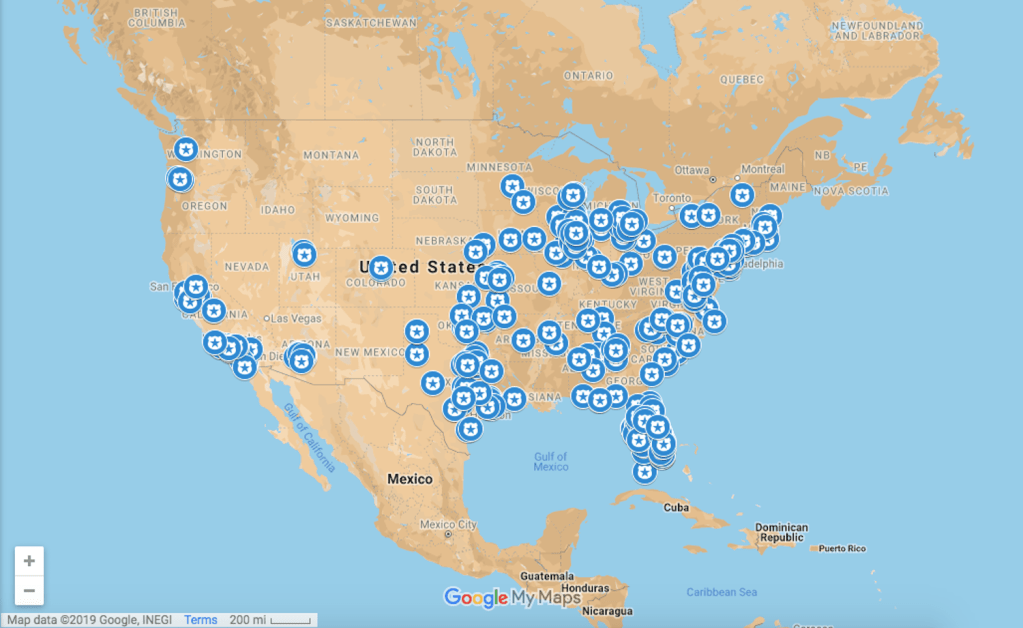 Map of 405 Ring partnerships.