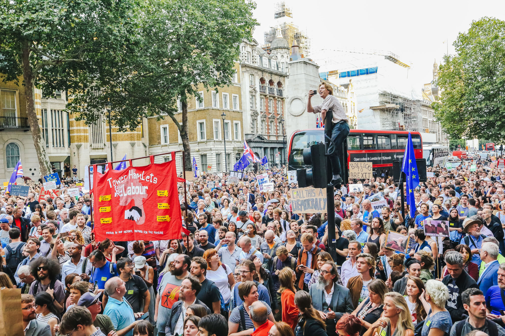 westminster protest