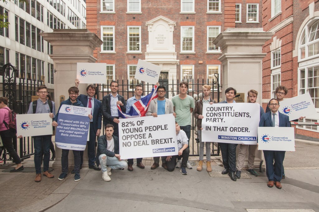 Young Tories Held a Protest Against Their Own Party’s Slide to the Right