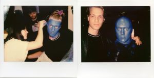 blue man