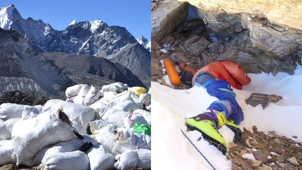 everest trash garbage cleanup dead bodies